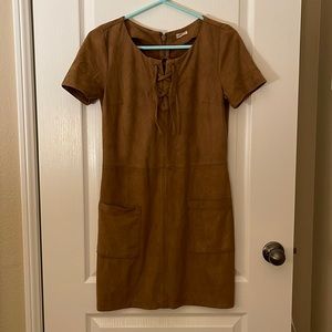 Suede dress